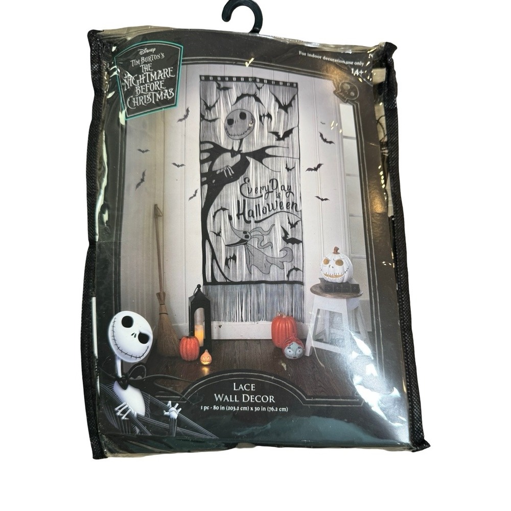 Meant To Be Nightmare Before Christmas Lace Wall Decor Jack Skellington 80x30